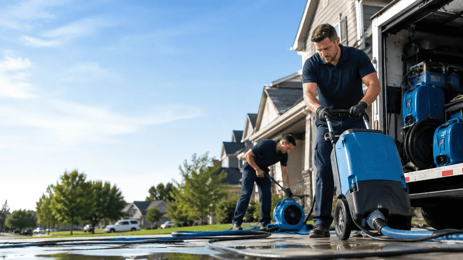Flood Damage Cleanup being performed in Wattsburg, PA